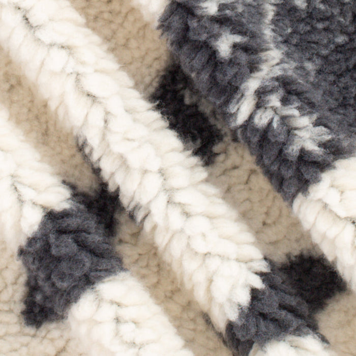 Pendleton Jacquard Sherpa Fleece - Salmon Falls White