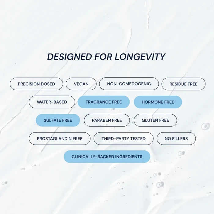 List of product features designed for longevity on a light background