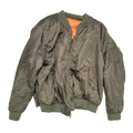 Phat Farm Olive MA-1 Flight Jacket - 3XLarge - Army & Outdoors - Flight Jackets