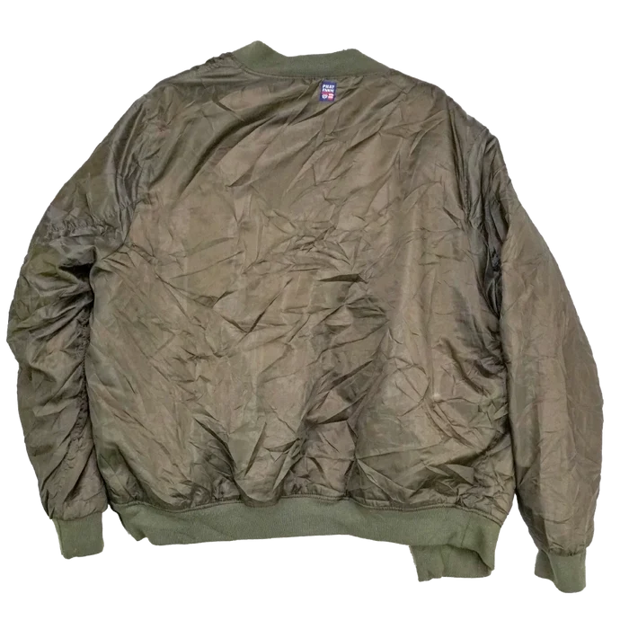Phat Farm Olive MA-1 Flight Jacket - 3XLarge - Army & Outdoors - Flight Jackets