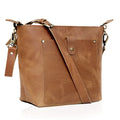 PHOENIX BUFFALO LEATHER TOTE -TAN