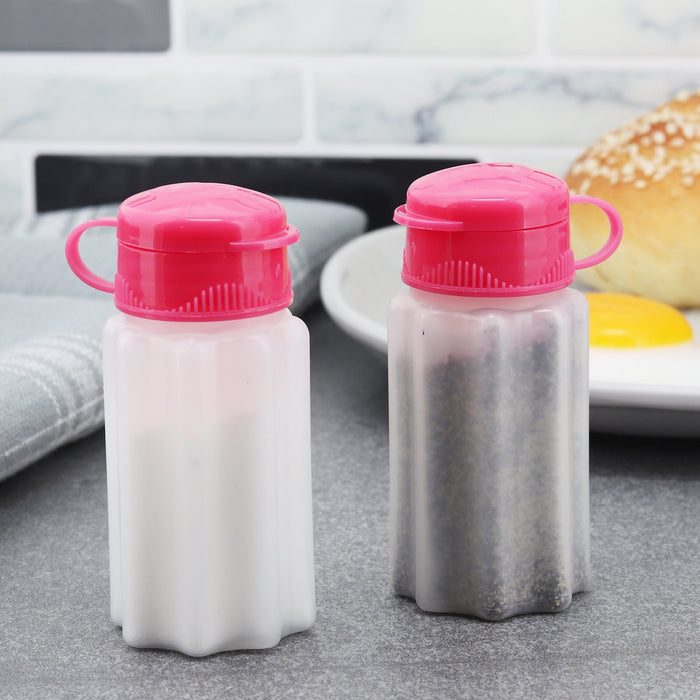 plastic salt and pepper shakers with hinged lids