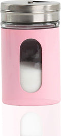 Pink Retro Salt & Pepper Glass Jar Single Shaker