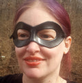 Pointed Domino Mask - Pointed Edge Molded Leather Mask in Multiple Colors