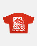 POKER BICYCLE TEE FIERY RED