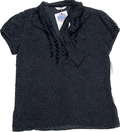 Polka Dot Blue and White Top with Bow Ability
