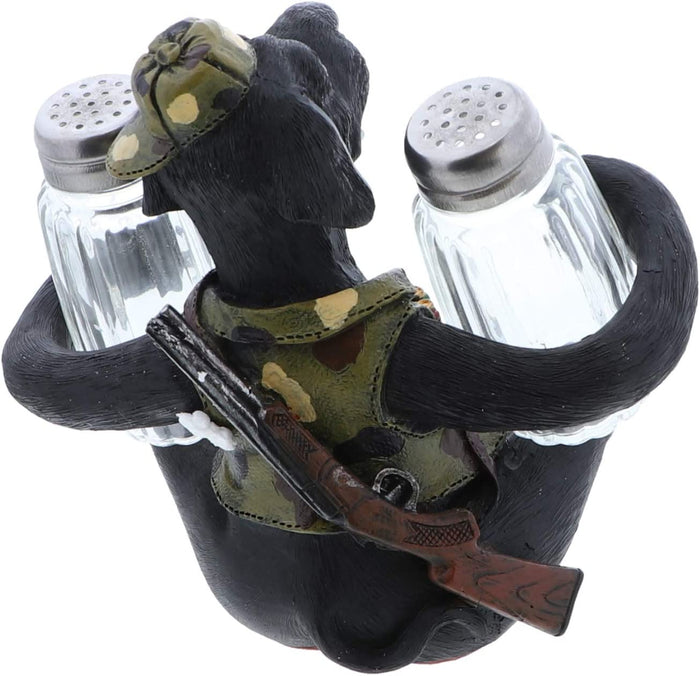 Polyresin Hunting Dog Salt and Pepper Holder