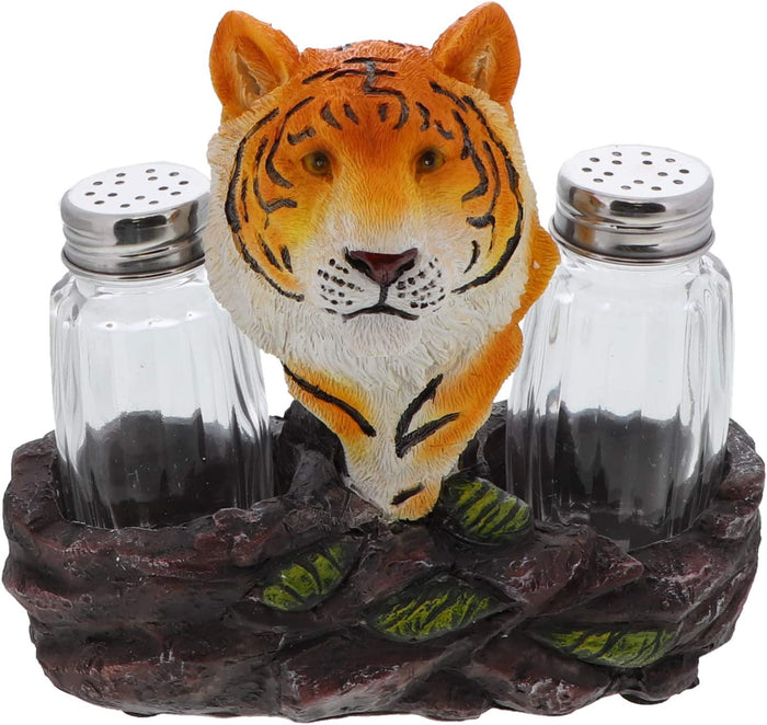 Polyresin Small Tiger Salt & Pepper Holder