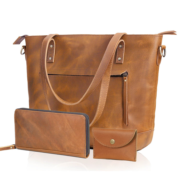 SMALL / Tote + Matching Wallet + Coin Purse