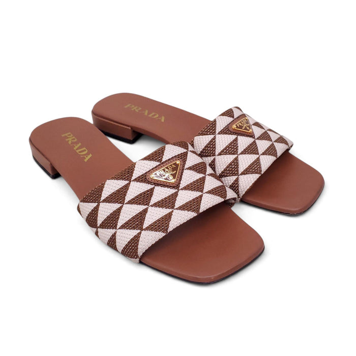 PRADA LOGO SANADALS - SIZE 40