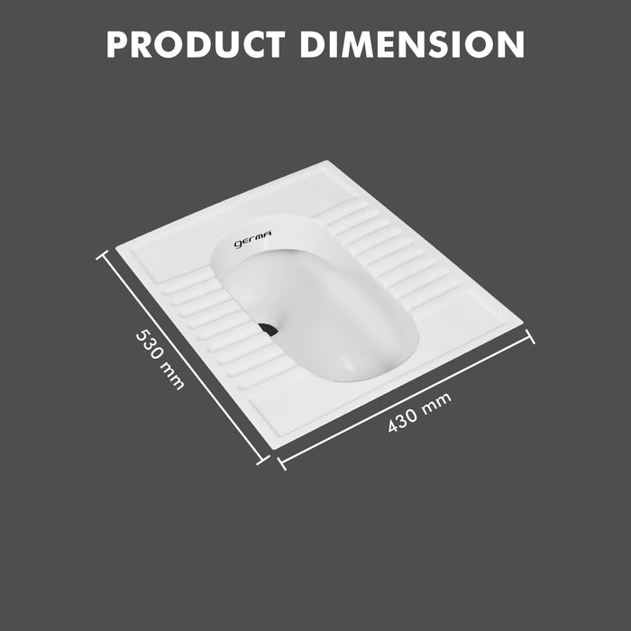 Premium Orissa Squatting Pan Ceramic Indian Toilet - TR 15001 ORISSA PAN 21 INCH