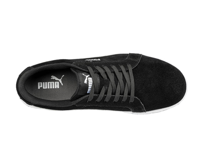 PUMA WOMENS ICONIC SUEDE BLACK LOW ASTM EH Safety Shoe #640115