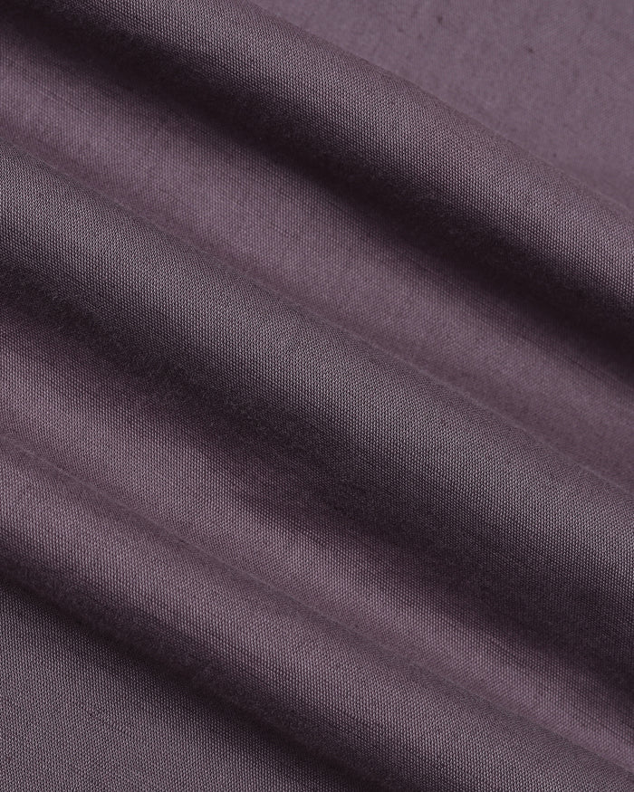 Purple Linen Solid Shirt - Cleo