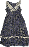 Purple Patterned + Knit Dress