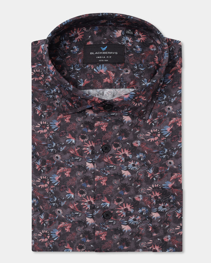 Purple Printed Shirt - Rody