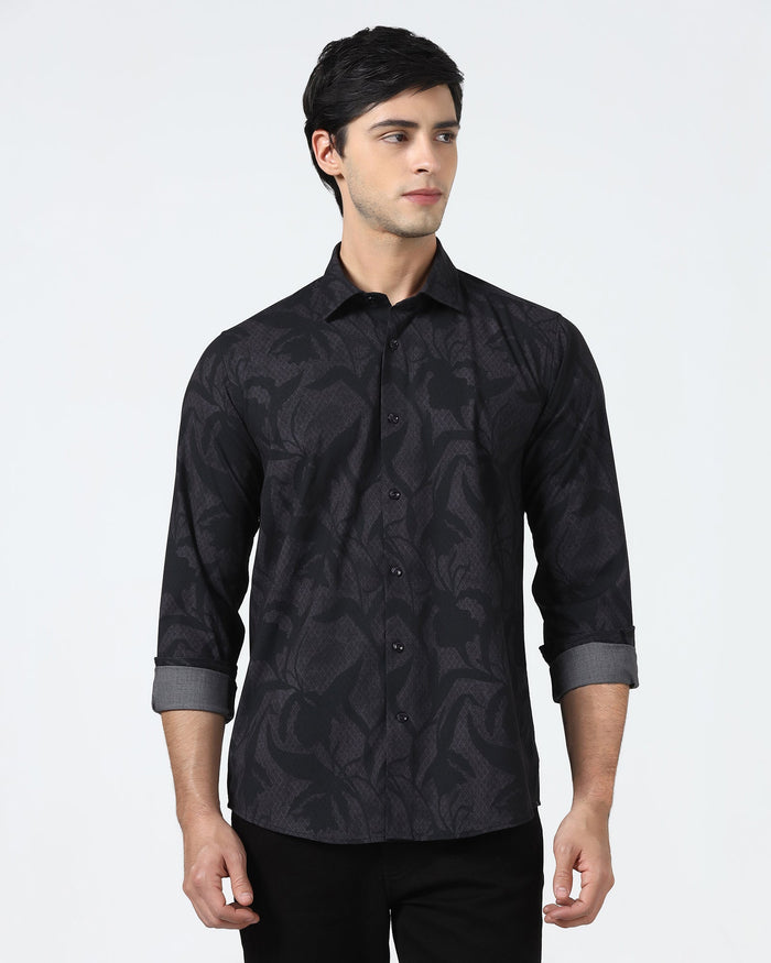 Purple Printed Shirt - Tropika