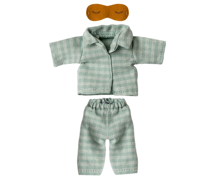 Pyjamas, Dad Mouse - Mint/Sand