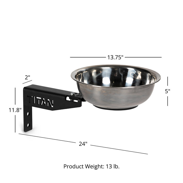 T-3 or X-3 Series Rack-Mounted Chalk Bowl