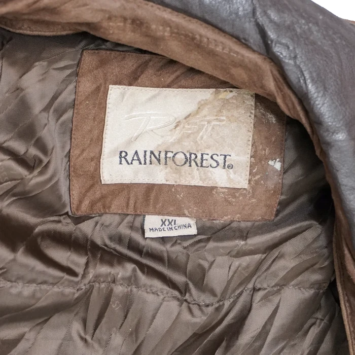 Rainforest Faux Leather Jacket - 2XLarge - Army & Outdoors - Flight Jackets
