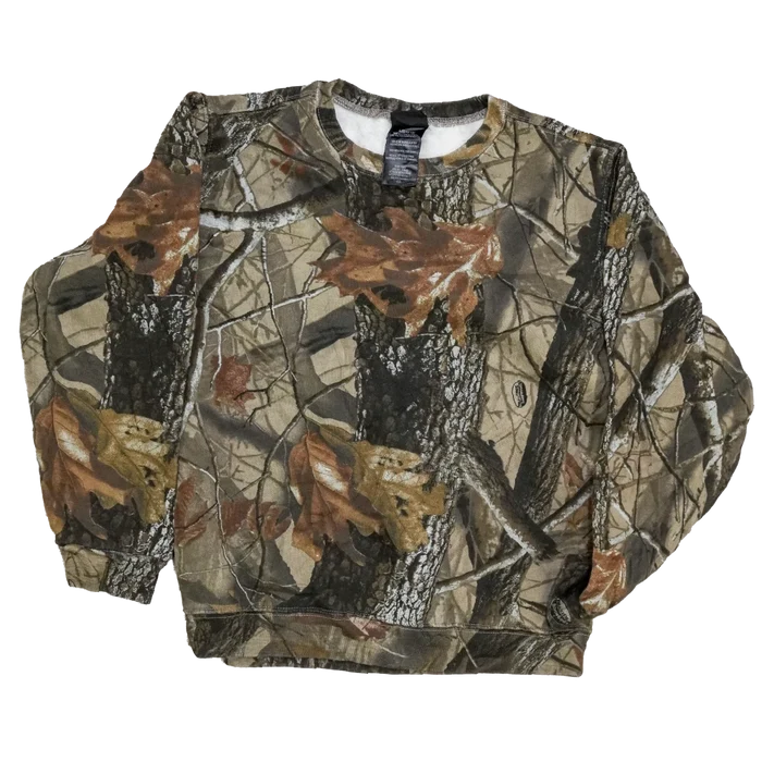 Realtree Women's Camo Sweatshirt - Large - Army & Outdoors - Camouflage T-Shirts