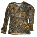 Realtree Women's Camo V-Neck Long Sleeve T-Shirt - Large - Army & Outdoors - Camouflage T-Shirts