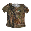 Realtree Women's Camo V-Neck T-Shirt - 2XLarge - Army & Outdoors - Camouflage T-Shirts