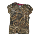 Realtree Women's Camo V-Neck T-Shirt - Large - Army & Outdoors - Camouflage T-Shirts