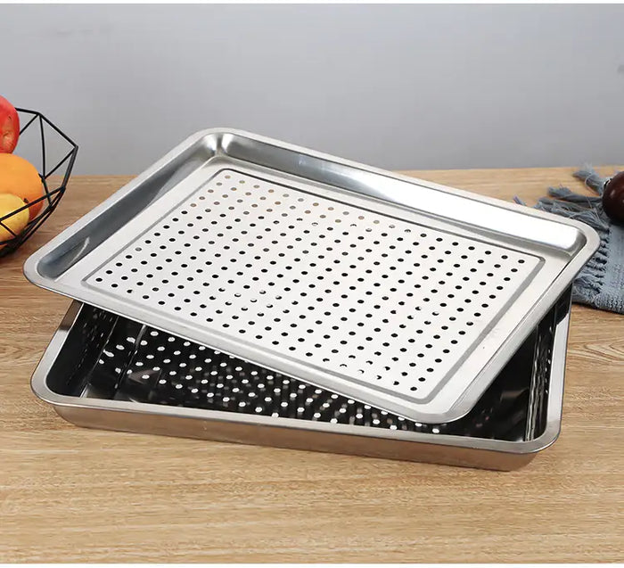 Rectangle Stainless Steel Tea Tray with Water Tank 5 Variations