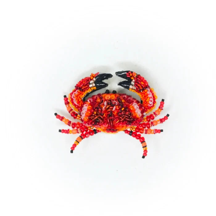 Red Rock Crab Brooch