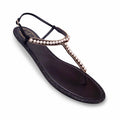 RENE CAOVILLA CRYSTAL AND PEARL SANDALS - SIZE 39.5