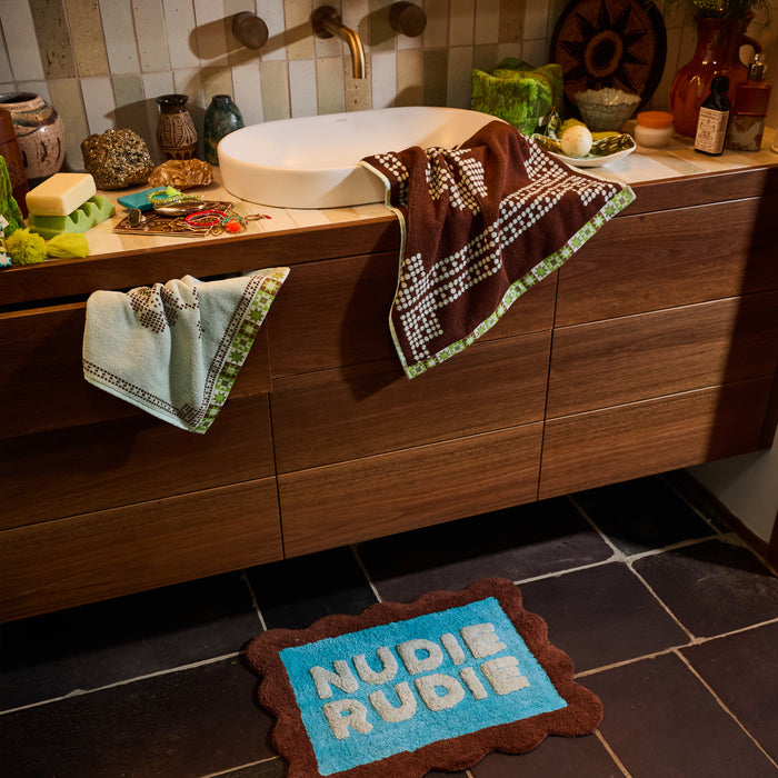 Romy Nudie Bath Mat Mini - Turquoise