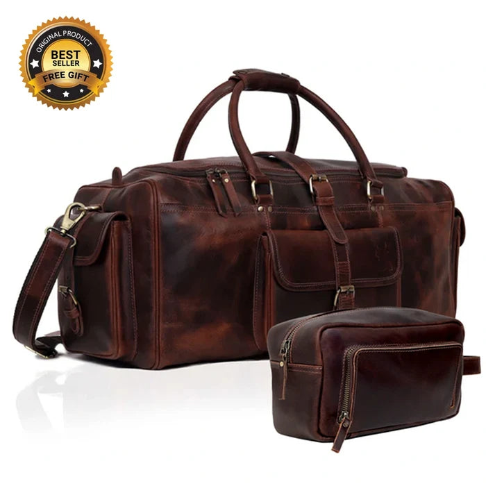 Roosevelt Leather Duffle Combo