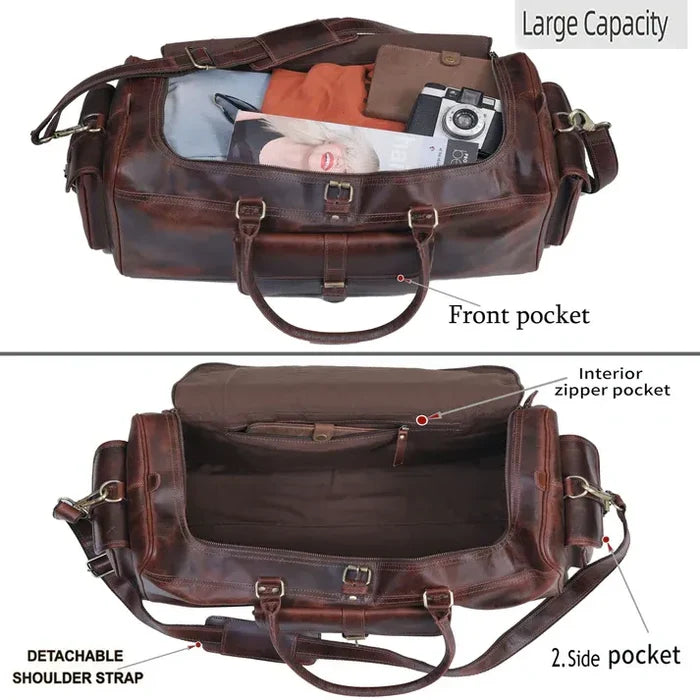Roosevelt Leather Duffle Combo
