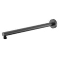 Round 400 mm Black Shower Arm - Acqua Bathrooms