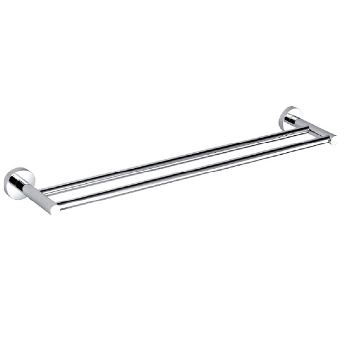 Cesena 600 Chrome Double Towel Rail - Acqua Bathrooms