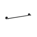 Cesena 750 Black Single Towel Rail - Acqua Bathrooms