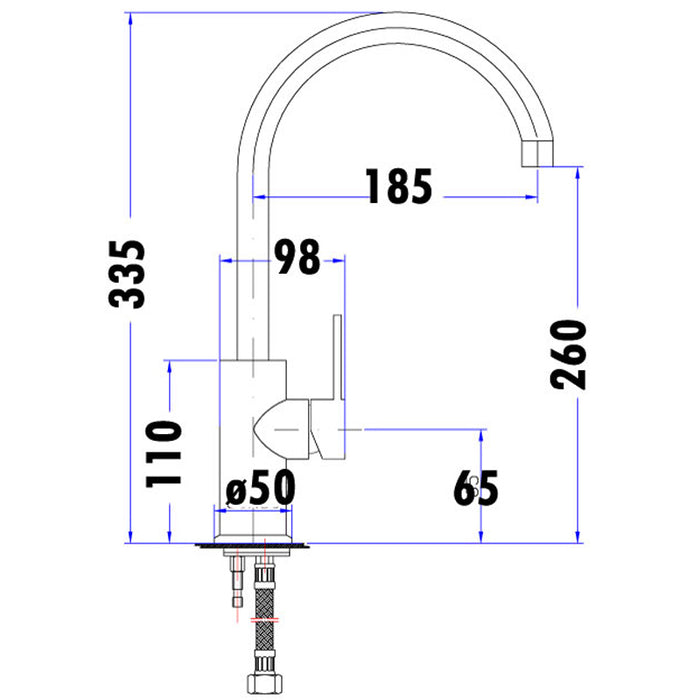 Cesena Kitchen Mixer - Acqua Bathrooms