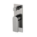 Ikon Ruki Gun Metal Wall Diverter - Acqua Bathrooms