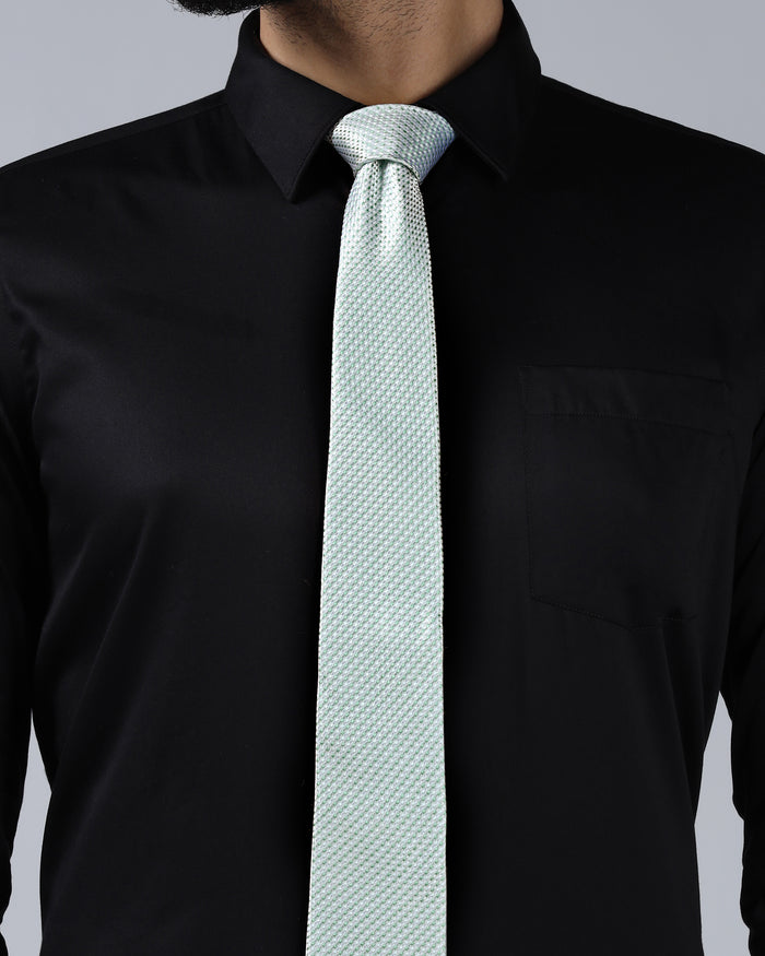 Sage Green Silk Jacquard Tie - Wyn