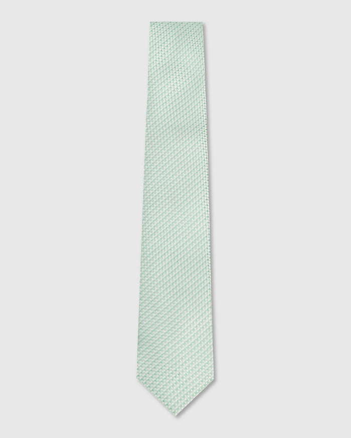 Sage Green Silk Jacquard Tie - Wyn