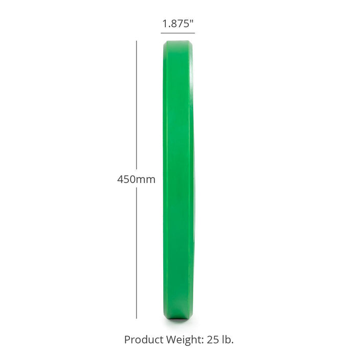 SCRATCH AND DENT - 25 LB Pair Economy Color Bumper Plates - FINAL SALE