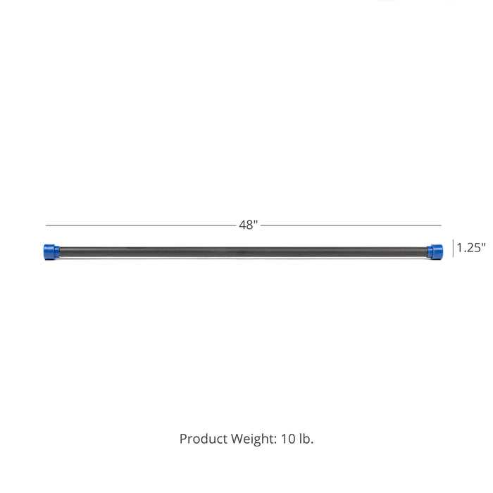 Scratch and Dent - Titan Fitness 10 lb Weighted Body Bar Padded Aerobic Total Workout Exercise Gym - FINAL SALE