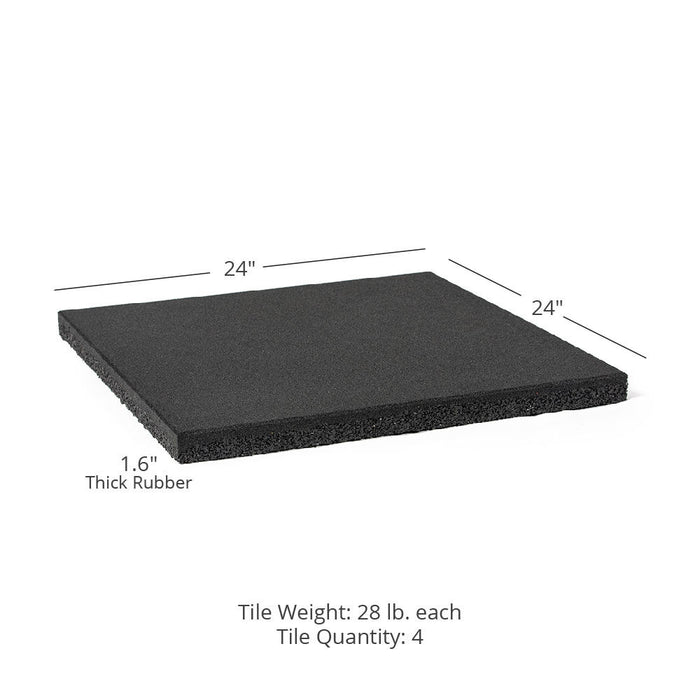 Rubber Lifting Tiles - Quantity: 4 (4 Pack) | 4 (4 Pack)
