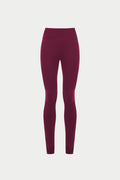 SCULPTING STRETCH EMBLEM LEGGINGS - PLUM