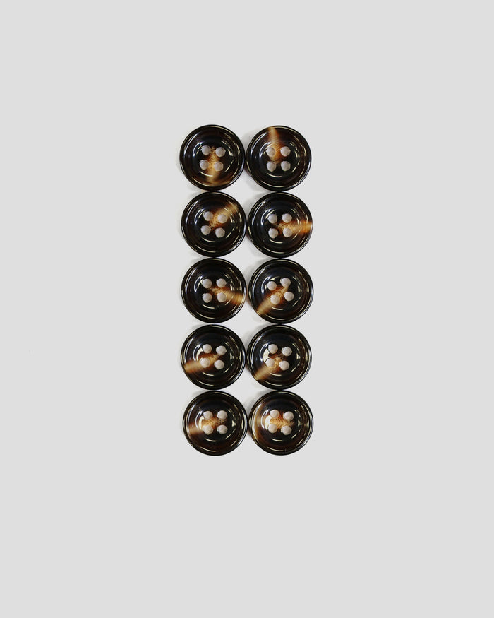 Southern Gents Button Pack - Dark Brown Horn