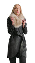 Shasha Jacket with faux fur collar