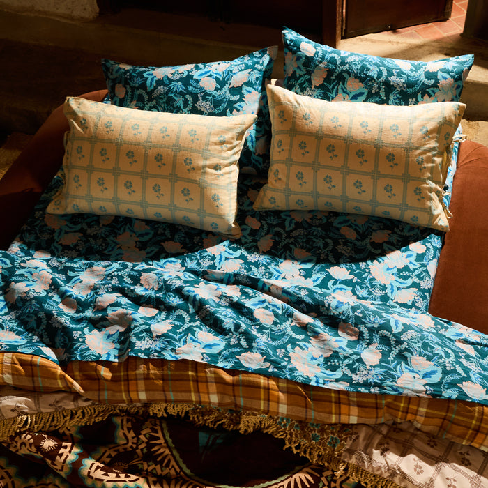 Sierra Linen Sheets - Sodalite Fitted Sheet / Queen