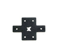 SimXPro 2x Cross - Connector Plate 3mm - 40 - 80 Black - Sim Race Webshop B.V.