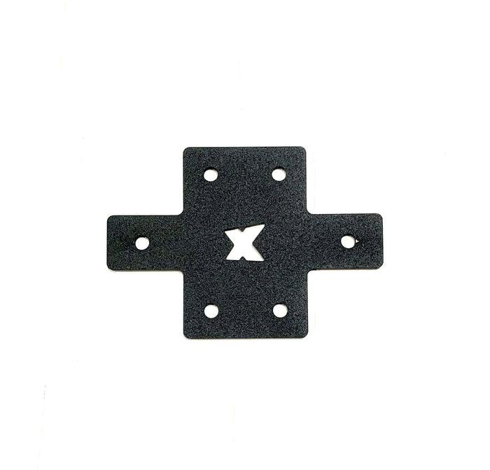 SimXPro 2x Cross - Connector Plate 3mm - 40 - 80 Black - Sim Race Webshop B.V.