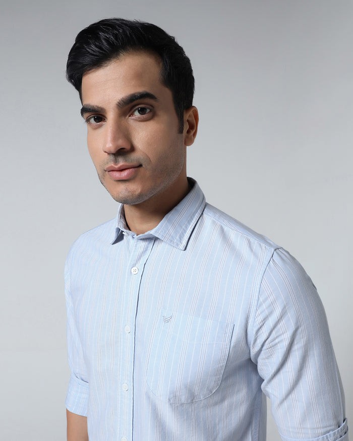 Sky Blue Stripe Shirt - Jorda